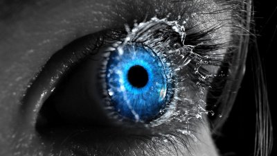 Красивые синие глаза