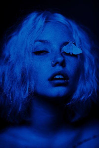 Голубая Эстетика девушка