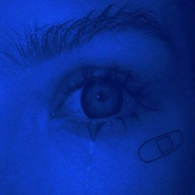 Синяя аватарка с глазом