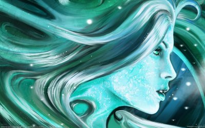 Девушки в бирюзовых тонах