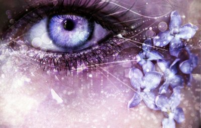 Глаза цвета лаванды