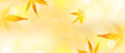 Оранжевый фон с листьями