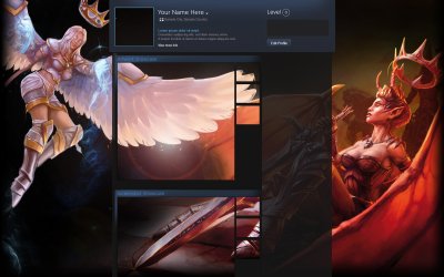 Красивые белые профиля стим