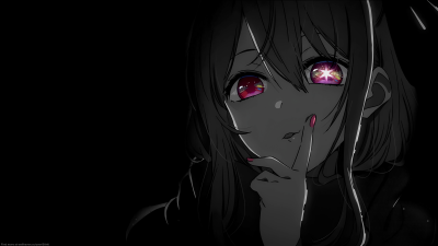 Черные обои аниме