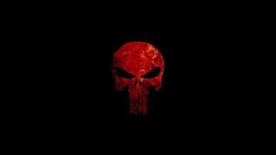 Punisher Каратель красный череп