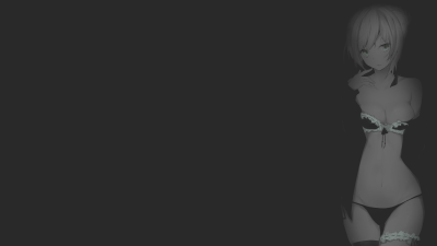 Аниме девушки на черном фоне