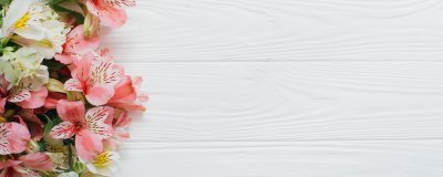 Красивый баннер с цветами