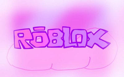 РОБЛОКС надпись розовая
