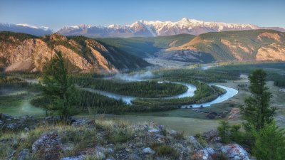 Река Чуя. Курайская степь. Алтай