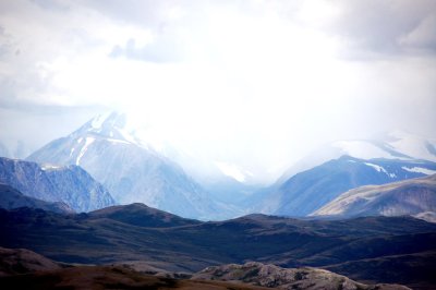 Фон Алтайские горы