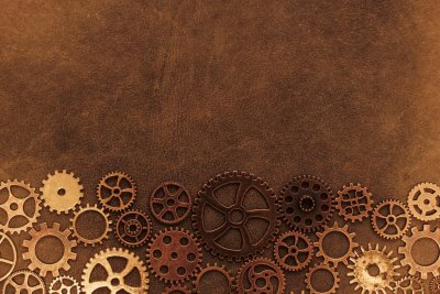 Фон в стиле стимпанк
