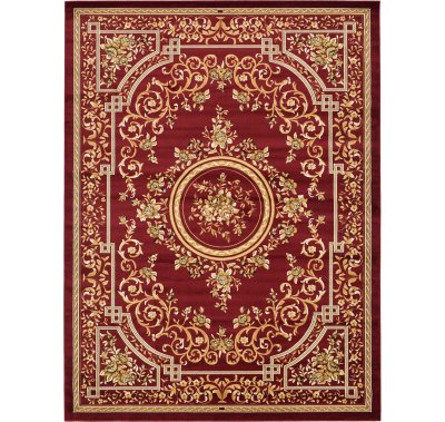 Ковер красный с узорами