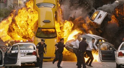 Взрыв машины задний фон