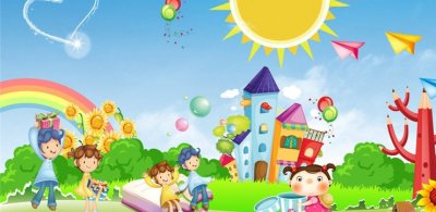 Фон для садика дети