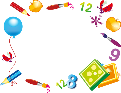 Рамка Школьная на прозрачном фоне