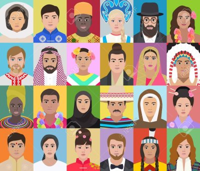 Изображение людей разных национальностей