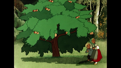 Гуси лебеди сказка Яблонька