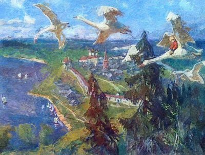 Виктор Михайлович Васнецов гуси лебеди