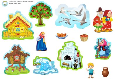 Театр на липучках гуси лебеди