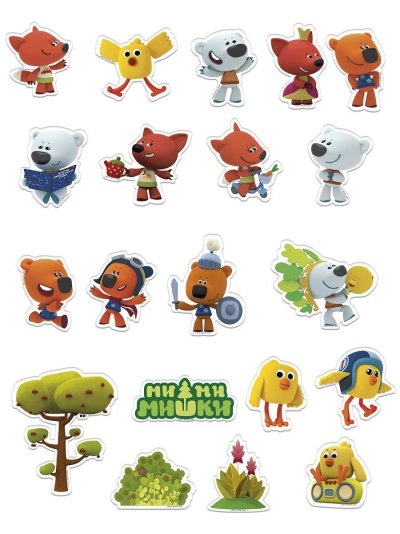 Герои мультика мимишки