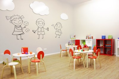 Стены в детском саду