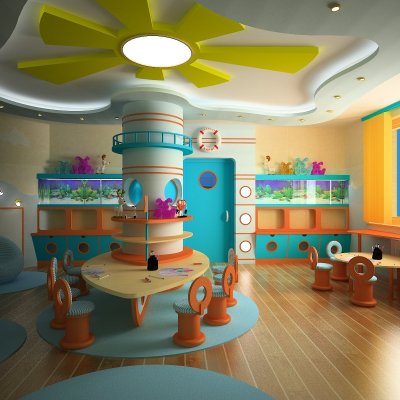 Современный интерьер детского сада