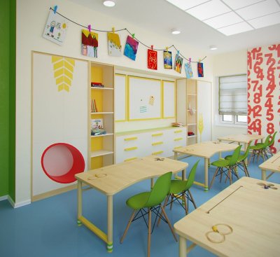 Современный интерьер детского садика