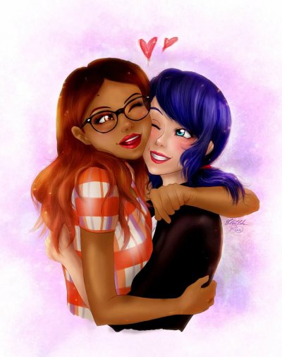 Маринетт и Аля любовь