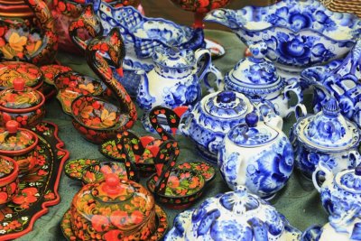 Народные промыслы России Гжель Хохлома