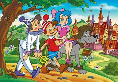 Пазл для детей Буратино