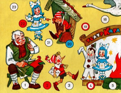 Герои сказки приключения Буратино