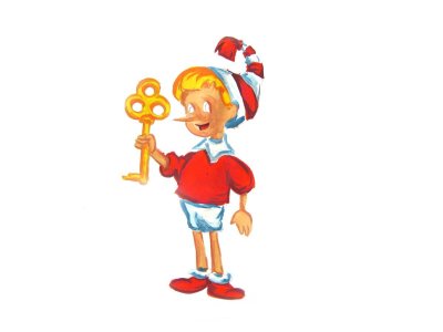 Буратино картинка для детей на прозрачном фоне