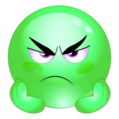 Сердитый смайлик