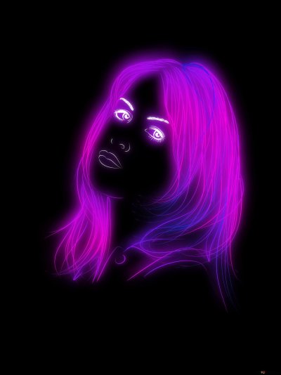 Неоновая девушка