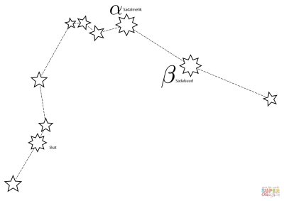 Водолей знак зодиака схема созвездия
