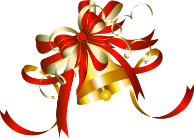 Школьный колокольчик на прозрачном фоне