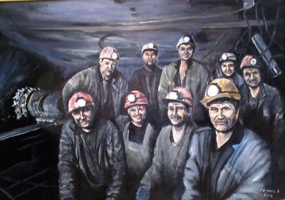 Шахтеры в живописи