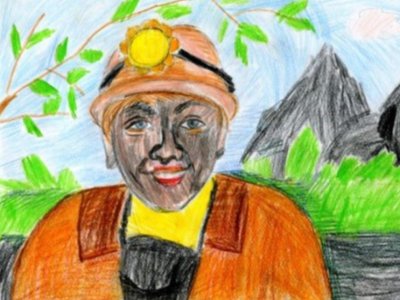 Шахтер профессия иллюстрация