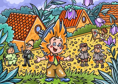 Незнайка в цветочном городе