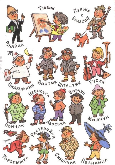 Незнайка коротышки из цветочного города