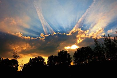 Солнце в облаках