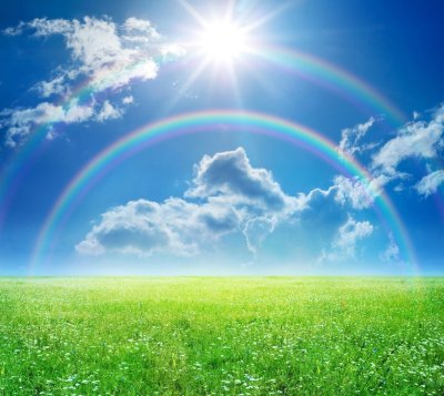 Радуга и солнце