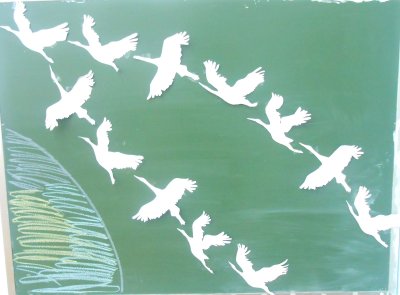 Вытынанка птичка