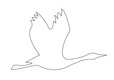 Журавли трафареты для вырезания