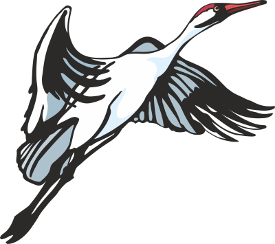 Журавли трафареты для вырезания