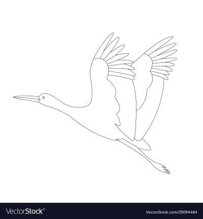 Журавли трафареты для вырезания