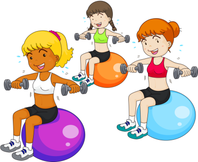 Физкультура на прозрачном фоне