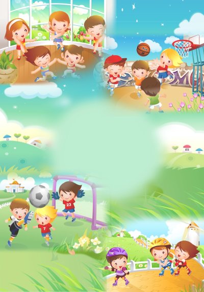 Фон для презентации физкультура в детском саду