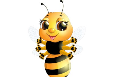 Пчела стикер