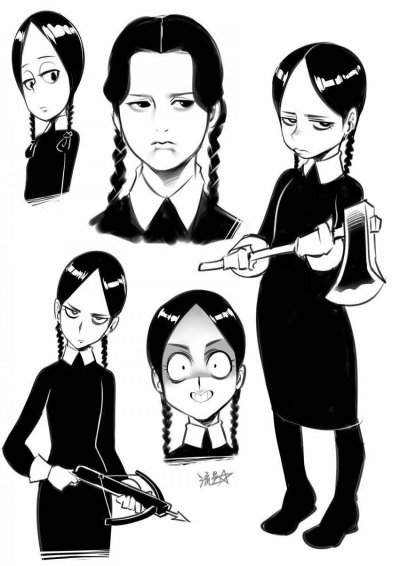 Герои Венсдей Аддамс